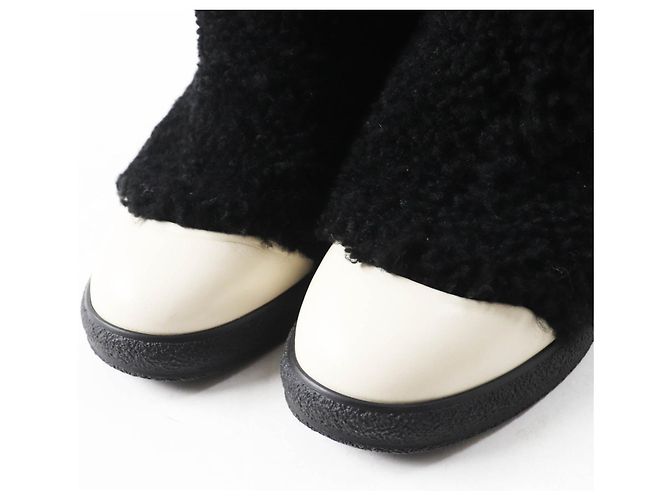 Chanel Schafslederstiefel schwarz-weiß 35 - Ansicht 5