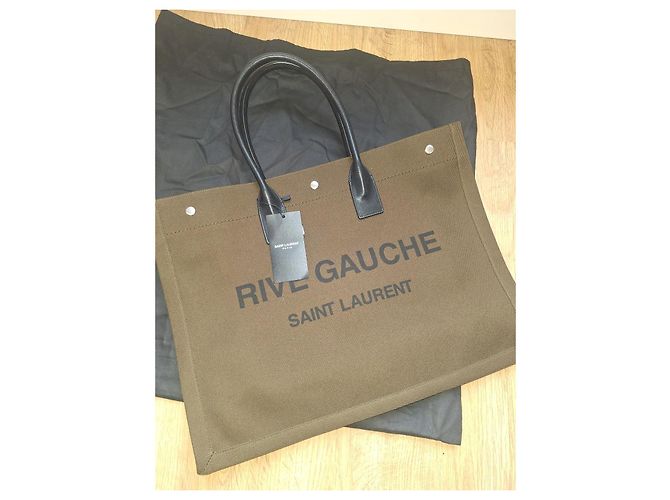 Borsa Tote Yves Saint Laurent Kaki Cachi - vista 2