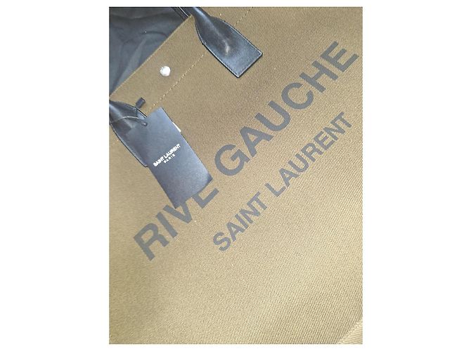 Borsa Tote Yves Saint Laurent Kaki Cachi - vista 8
