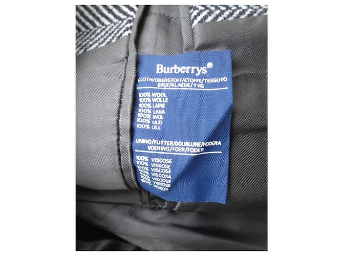 Burberry Grey Wool Coat Men - view 6