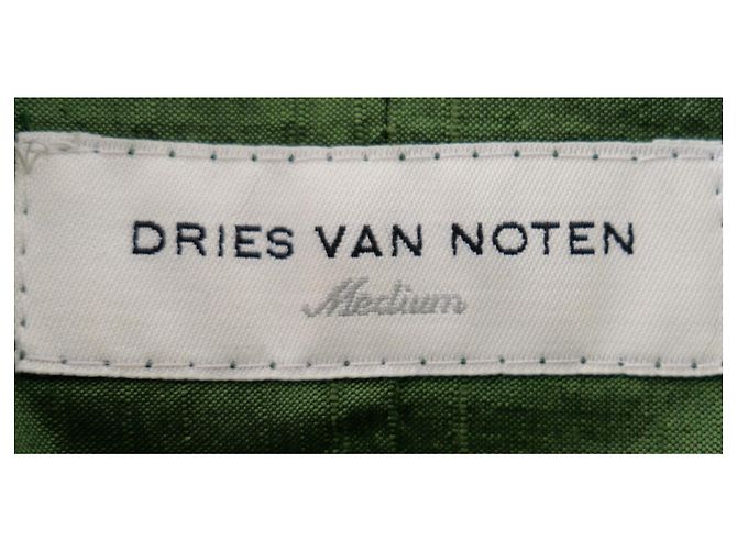 Abrigo swing de bouclé forrado de seda Dries Van Noten otoño 2005 Negro - vista 9