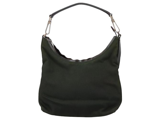 Sac à main GUCCI en toile kaki 000 0602 Auth ti2770 - vue 13