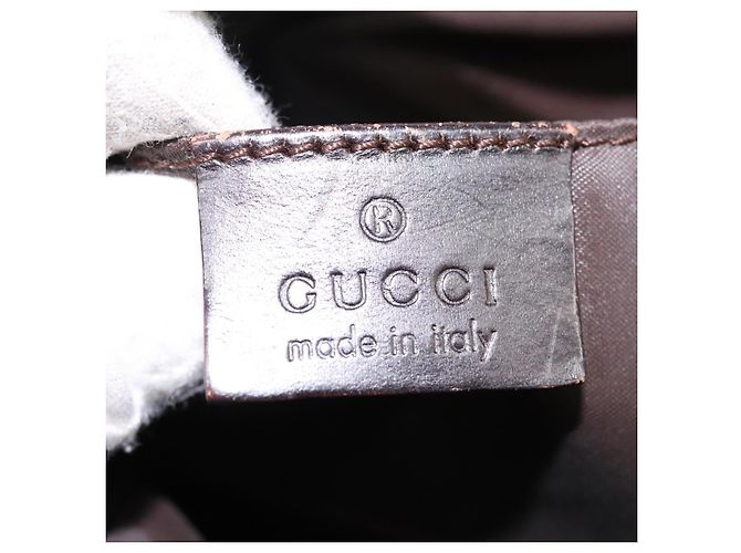 Sac à main GUCCI en toile kaki 000 0602 Auth ti2770 - vue 19