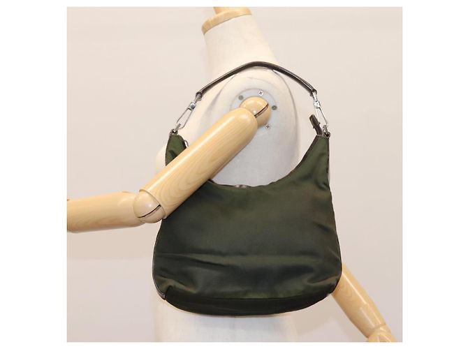 Sac à main GUCCI en toile kaki 000 0602 Auth ti2770 - vue 23