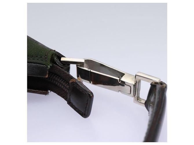 Sac à main GUCCI en toile kaki 000 0602 Auth ti2770 - vue 9