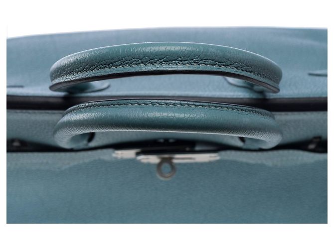 Hermès HERMES Birkin 30 Bag in Blue Leather - 102504 - view 10