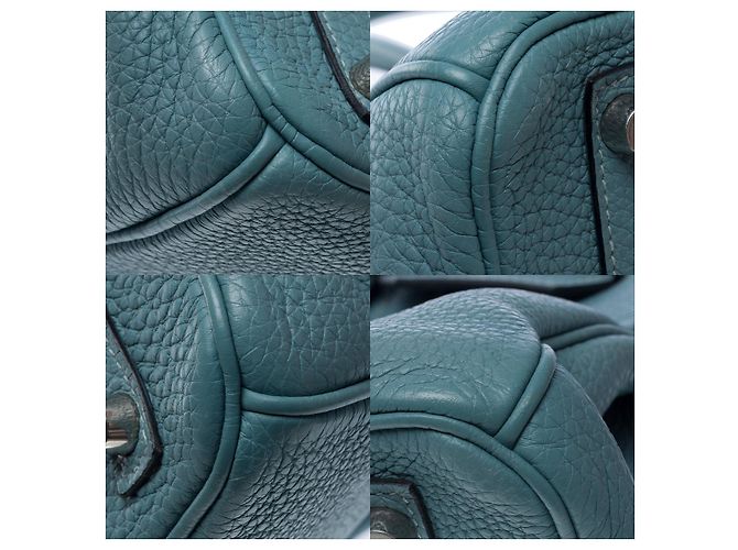 Hermès HERMES Birkin 30 Bag in Blue Leather - 102504 - view 12