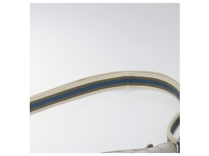 Borsa a Spalla GG Canvas Gucci Argento Blu 145857 Auth 110391 - vista 8