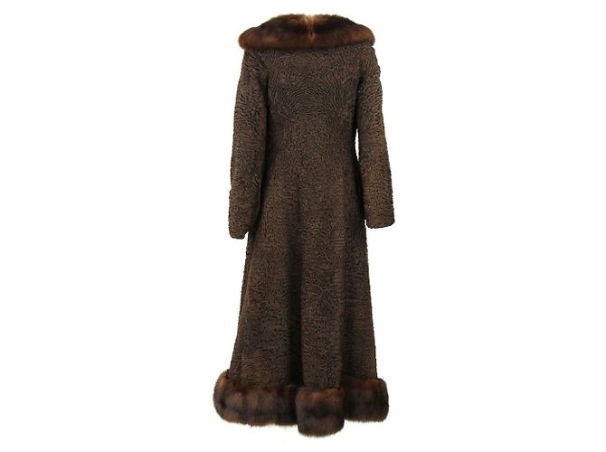 Autre Marque Balzani Brown Persisches Lammfell-Mantel Braun - Ansicht 2