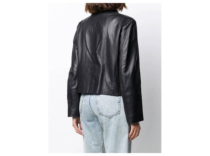 Autre Marque A.N.G.E.L.O. Vintage Cult Black Leather Jacket - view 4