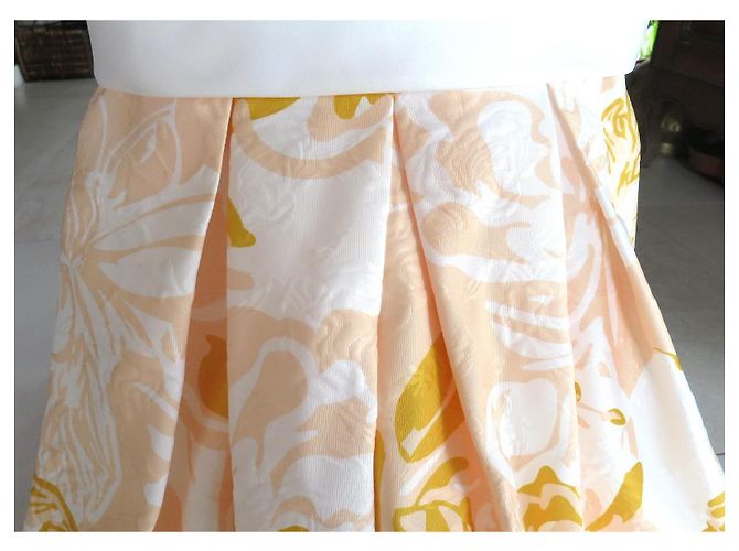 Autre Marque Raffaelli Line Kleid Rosa Brokat Floral Pink - Ansicht 6