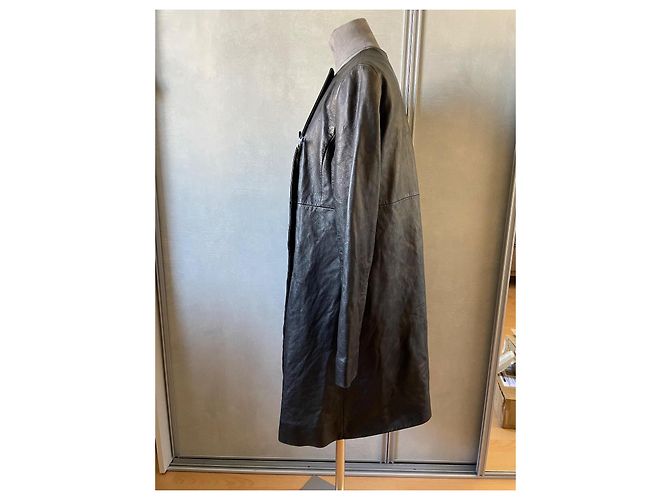 Dior Lederjacke Schwarz Trapezform - Ansicht 2