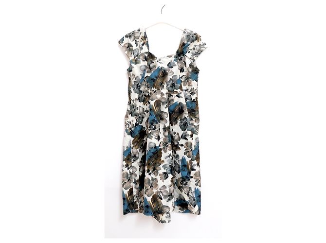 Abito floreale Primrose blu e marrone Marni Primavera 2007 - vista 4