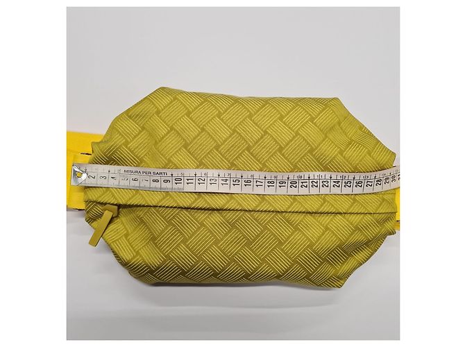 Marsupio Bottega Veneta in nylon giallo - vista 5