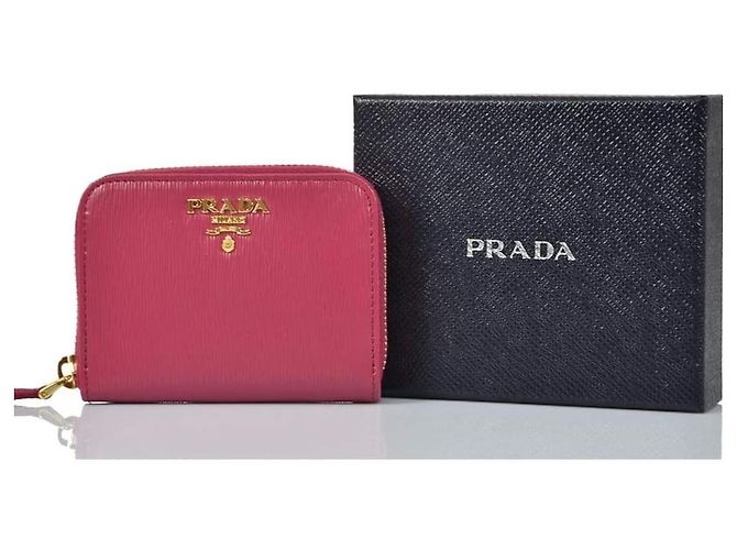 Prada Geldbörse aus Leder Rosa Pink - Ansicht 3