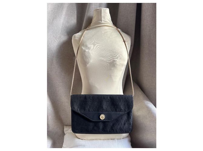 Borsa a pochette Christian Dior Nero D'oro - vista 12