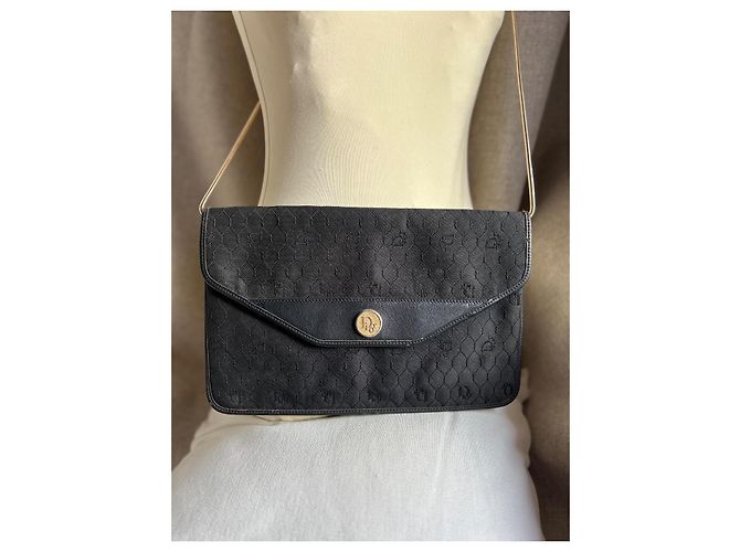 Borsa a pochette Christian Dior Nero D'oro - vista 2