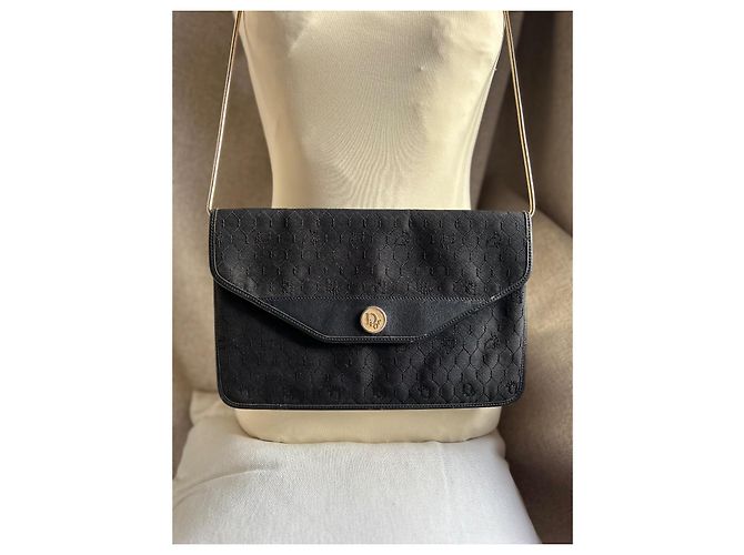 Borsa a pochette Christian Dior Nero D'oro - vista 4