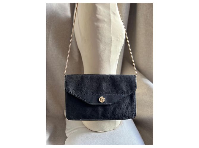 Borsa a pochette Christian Dior Nero D'oro - vista 6