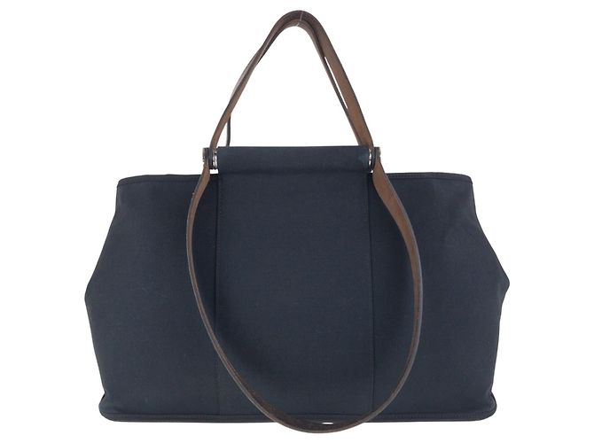Hermès Borsa Tote Hermes Cabag Elan PM Nero - vista 2