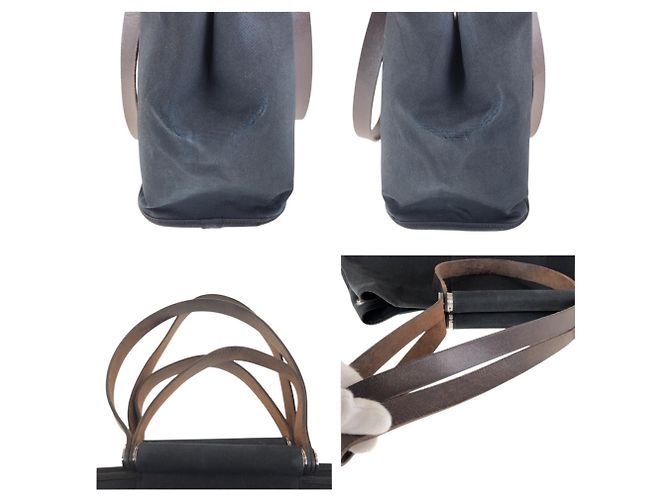 Hermès Borsa Tote Hermes Cabag Elan PM Nero - vista 5