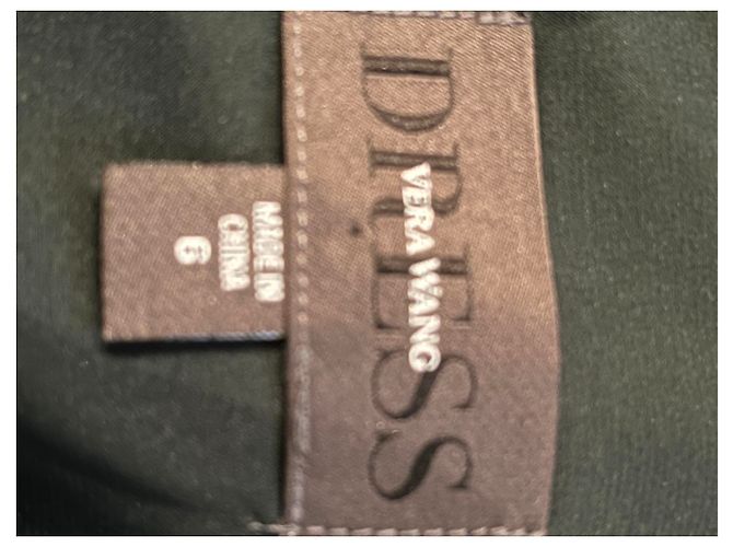Vera Wang Dunkelgrünes Abendkleid aus floraler Spitze - Ansicht 7
