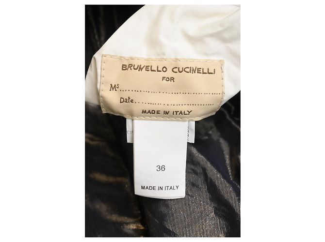Brunello Cucinelli Reversible Down Jacket in White Polyamide Cream - view 9