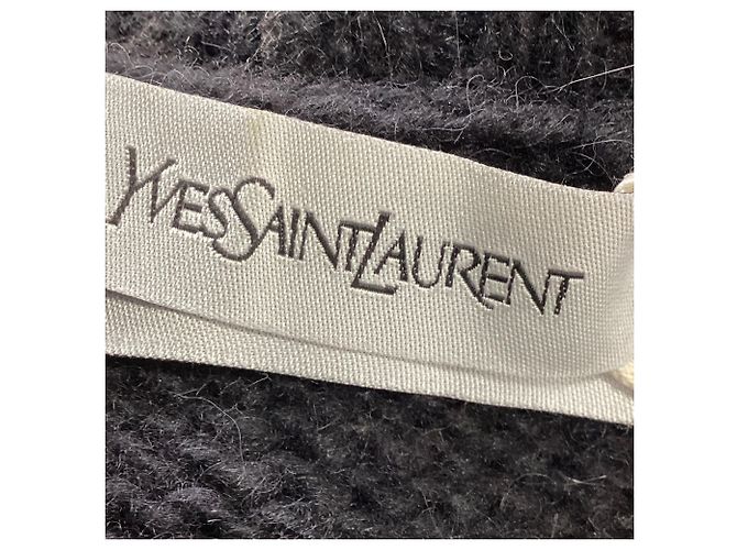 Schwarze Woll-Cardigans mit verzierten Knöpfen von Saint Laurent - Ansicht 5