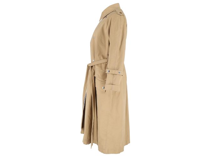 Abrigo cruzado con cinturón de Acne Studios en algodón marrón Castaño Roja - vista 2
