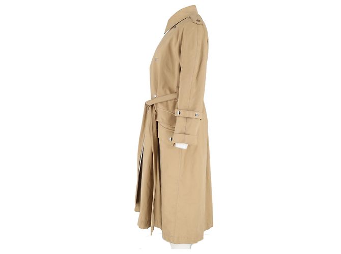 Abrigo cruzado con cinturón de Acne Studios en algodón marrón Castaño Roja - vista 5
