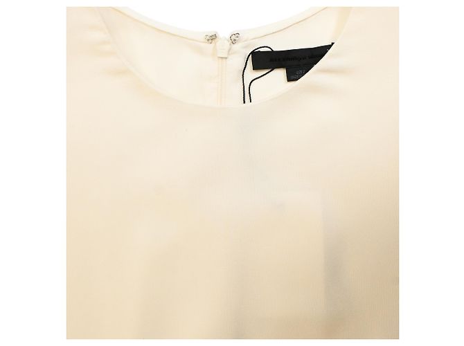 Top de crepé con corte de Alexander Wang en seda marfil Blanco Crudo - vista 5