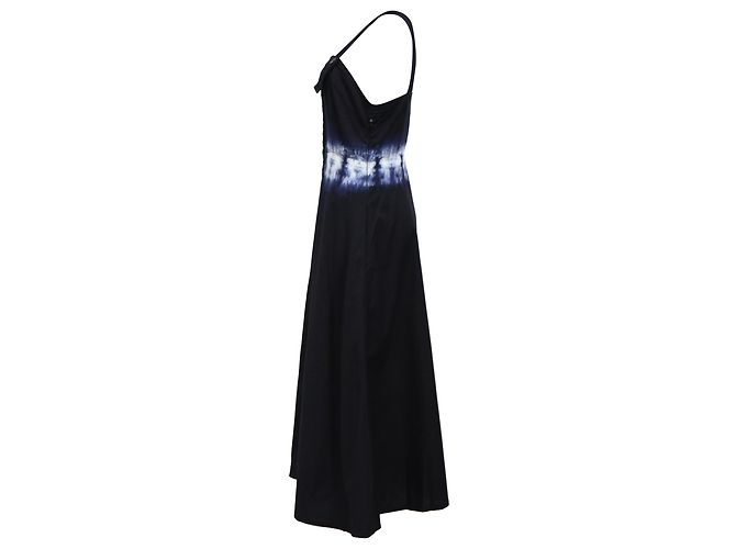 Vestido midi de cuello cuadrado en algodón marino de Rachel Comey Azul Azul marino - vista 2
