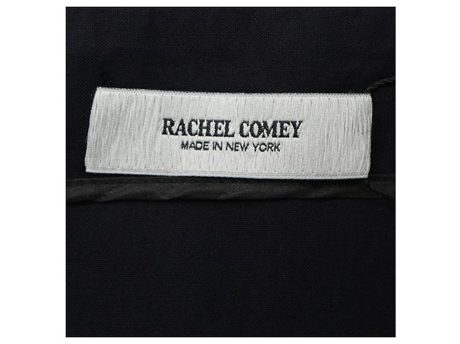 Vestido midi de cuello cuadrado en algodón marino de Rachel Comey Azul Azul marino - vista 4