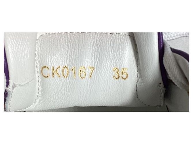 Dolce & Gabbana Tênis Sacred Heart Dolce e Gabbana em couro roxo - vista 16