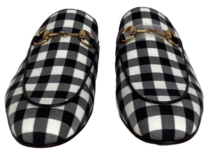 Mules Gucci Princetown Horsebit in cotone multicolore - vista 2