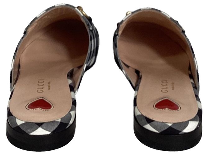 Mules Gucci Princetown Horsebit in cotone multicolore - vista 3
