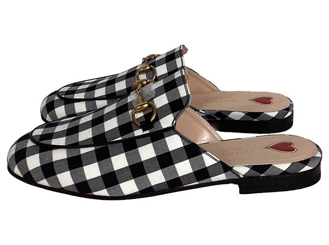 Mules Gucci Princetown Horsebit in cotone multicolore - vista 4