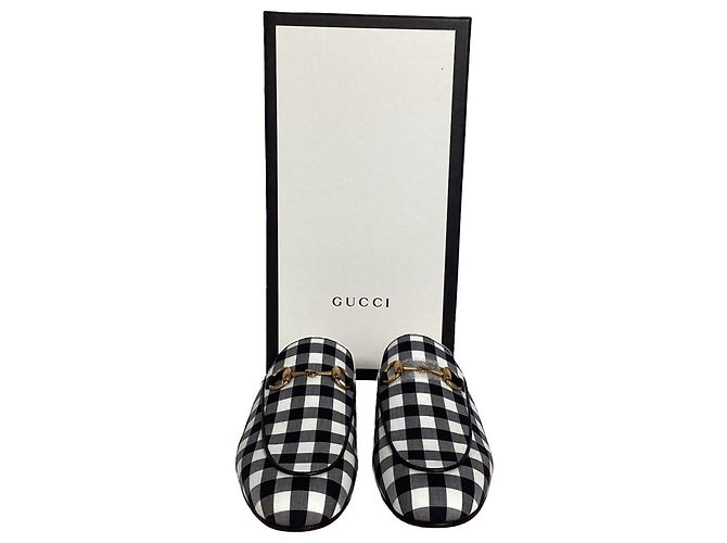 Mules Gucci Princetown Horsebit in cotone multicolore - vista 5