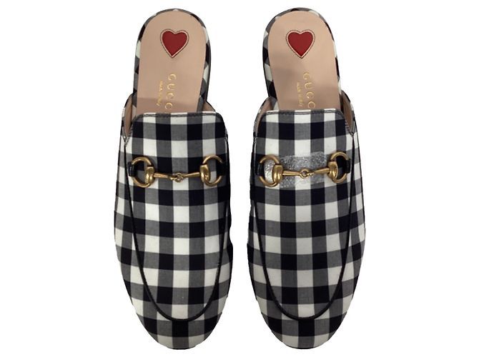 Mules Gucci Princetown Horsebit in cotone multicolore - vista 6