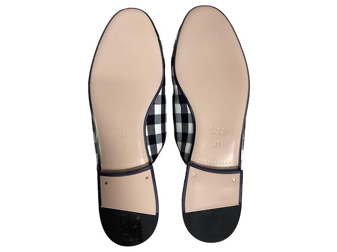 Mules Gucci Princetown Horsebit in cotone multicolore - vista 7