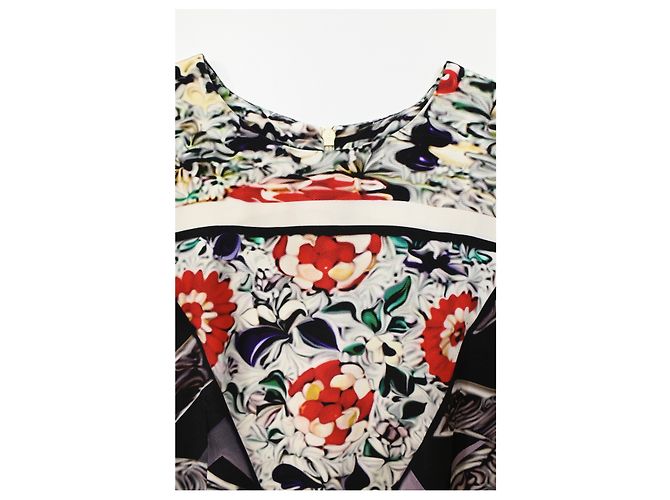 Abito stampato al ginocchio di Mary Katrantzou in seta multicolore - vista 10