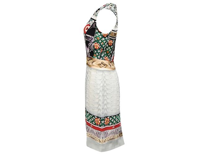 Abito stampato al ginocchio di Mary Katrantzou in seta multicolore - vista 2