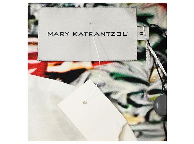 Abito stampato al ginocchio di Mary Katrantzou in seta multicolore - vista 4