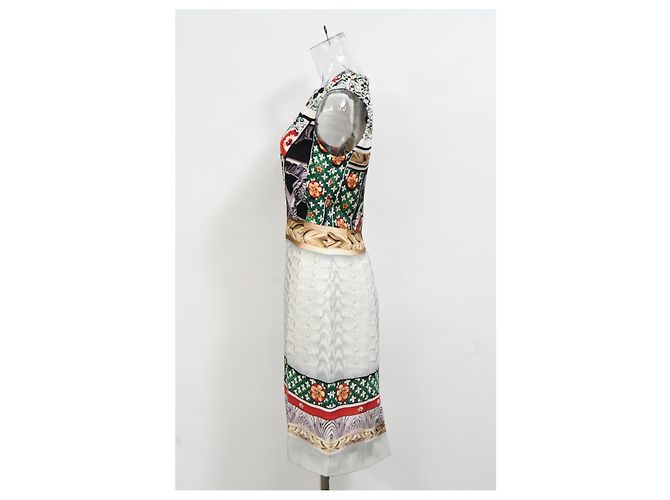 Abito stampato al ginocchio di Mary Katrantzou in seta multicolore - vista 7