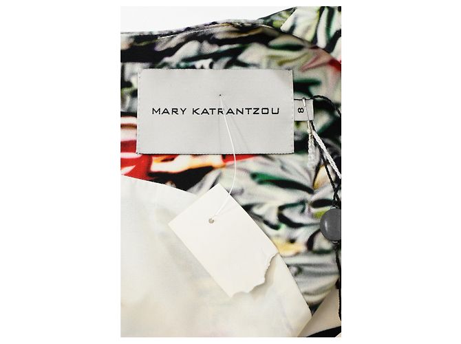 Abito stampato al ginocchio di Mary Katrantzou in seta multicolore - vista 9