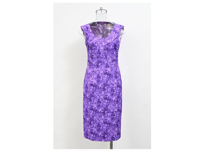 Michael Kors Kleid mit floralem Druck aus lila Rayon - Ansicht 6