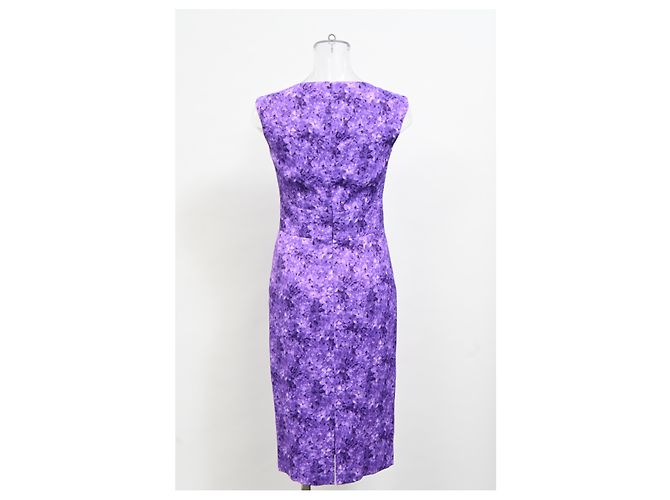Michael Kors Kleid mit floralem Druck aus lila Rayon - Ansicht 8