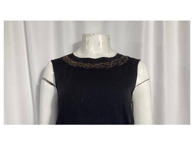 Stricktop aus schwarzer Wolle von Saint Laurent - Ansicht 10