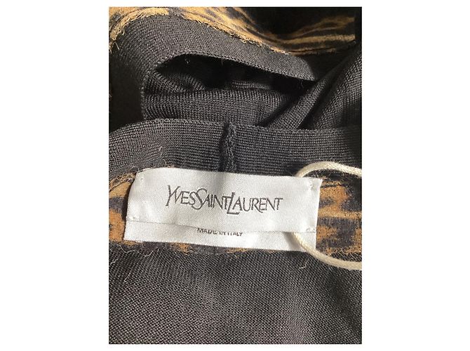 Stricktop aus schwarzer Wolle von Saint Laurent - Ansicht 11