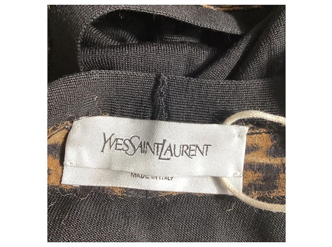 Stricktop aus schwarzer Wolle von Saint Laurent - Ansicht 5
